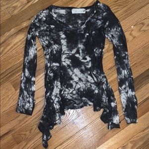 SOLD ON MERCARI Black and white tie die shirt